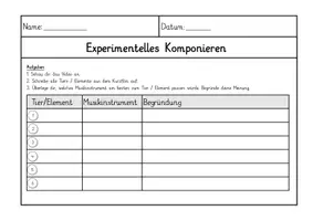 Vorschau - Arbeitsblätter - Experimentelles Komponieren (Unterrichtsreihe) - Seite 2