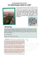 Vorschau - Arbeitsblätter - Praxis: Perspektivisches Zeichnen (Stadt mit 2 Fluchtpunkten) - Deckblatt