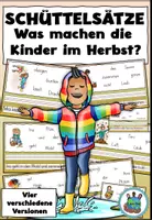 Vorschau - Aufgabenkarten - Schüttelsätze "Was machen die Kinder im Herbst?" DaZ / DaF / Deutsch - Seite 1