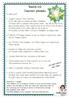 Vorschau - Mal- und Bastelvorlagen - Blumenkranz mit Bienen und Vögeln basteln - Kunst Sommer Frühling - einfache Bastelvorlage - Klasse 2-4 - Seite 1