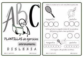 Vista previa - Hojas de trabajo - PLANTILLAS ENTRENAMIENTO DISLEXIA - página 1
