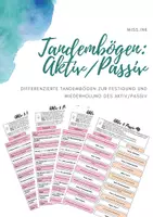 Vorschau - Arbeitsblätter - Aktiv/Passiv - differenzierte Tandembögen - Deckblatt