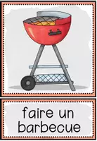Vista previa - Tarjetas / Manipulativos - LES ACTIVITÉS D’ÉTÉ - Tarjetas de imágenes y palabras - página 1