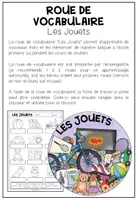 Vista previa - Hojas de trabajo - LES JOUETS - Roue de vocabulaire - página 1