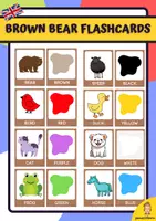 Vorschau - Spiele - Brown bear, brown bear flashcards in English - Deckblatt