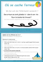 Vorschau - Aufgabenkarten - DaF / DaZ Französisch: Sommer Fehlerteufel -ks-Laute - Seite 1