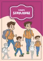 Vorschau - selbst erstellte Cliparts/Grafiken - Cliparts Schuljunge - 2 Posen - 2 Gesichtsausdrücke - Deckblatt
