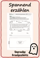 Vorschau - Arbeitsblätter - Ungruselige Gruselgeschichte (spannend erzählen) - Deckblatt
