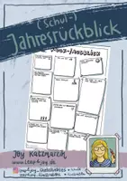 Vorschau - Arbeitsblätter - (Schul-)Jahresrückblick / Ausblick / Reflexionsbogen - Deckblatt