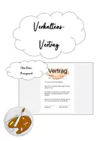 Vorschau - Arbeitsblätter - Verhaltens-Vertrag - Seite 1