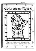Vista previa - Hojas de trabajo - Colorea Según la Figura y el Silencio Musical – Invierno - página 3