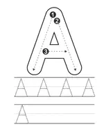 Vorschau - Arbeitsblätter - Schwungübungen für das komplette Alphabet (Groß und Kleinbuchstaben) - Seite 1