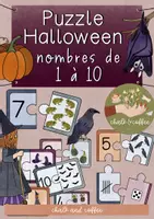Aperçu - Jeux - Halloween Puzzle : Les nombres de 1 à 10 - Apprendre à compter Nombres 1-10 - Page de couverture
