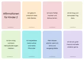 Vorschau - Anderer Materialtyp - Affirmation / Mutmacher Kärtchen - Seite 1