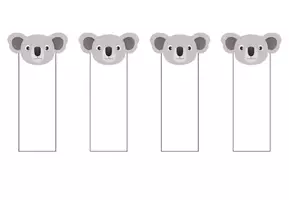 Vorschau - Anderer Materialtyp - Koala Lesezeichen zum Selbstgestalten - Seite 1