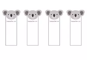Vorschau - Anderer Materialtyp - Koala Lesezeichen zum Selbstgestalten - Seite 2