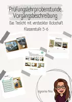 Vorschau - Stundenentwürfe - Lehrprobenstunde - Thema: Vorgangsbeschreibung - inklusive Verlaufsplan und differenziertem Material - Deckblatt