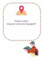 anteprima - Programmi scolastici / Materiali per docenti - Classe a colori imparare come piccoli geografi (1) - Pagina di copertina