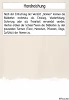 Vorschau - Bildkarten - Bildkarten Nomen im Land der Wortarten - Seite 1