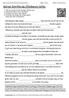 Vorschau - Arbeitsblätter - Arbeitsblatt "Heilige Schriften als Offenbarung Gottes" + interaktive Lösung & MP3 + Infografik - Deckblatt