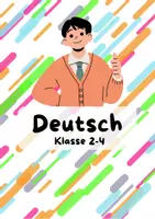 Vorschau - Arbeitsblätter - Deutsch Klasse 2-4 Substantive Verben Nomen Adverbien - Deckblatt