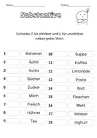 Vorschau - Arbeitsblätter - Deutsch Klasse 2-4 Substantive Verben Nomen Adverbien - Seite 2