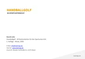 Vorschau - Stationenlernen - Handballgolf: 34 Stationskarten für den Sportunterricht - Seite 2