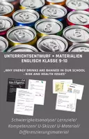 Vorschau - Stundenentwürfe - Why Energy Drinks are banned in our school - risk and health issues" Unterrichtsentwurf + Materialien + Differenzierungsmaterial - Deckblatt