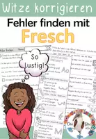 Vorschau - Arbeitsblätter - Fresch - Witze - Fehler finden und korrigieren - Deckblatt