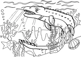 Vorschau - Mal- und Bastelvorlagen - Dinosaurier - Kreative Ausmalbilder - Handgezeichnet - Seite 2