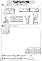 Vorschau - Arbeitsblätter - Verkehrserziehung: Mein Schulweg (ABs & Tafelmaterial) - Seite 3
