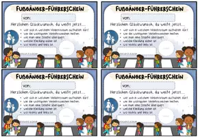 Vorschau - Bildkarten - Verkehrserziehung: Fußgänger-Führerschein (Klasse 1/2) - Seite 2