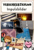 Vorschau - Bildkarten - Verkehrserziehung: Geheimnisvolle Impulsbilder / Fotosammlung - Deckblatt