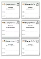 Vorschau - Anderer Materialtyp - Stimmzettel für die Klassensprecherwahl - 2 Versionen - Seite 1