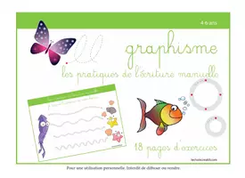 Aperçu - Feuilles d'exercices - Graphisme : Les pratiques de l’écriture manuelle - Page 1