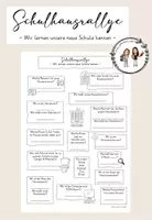 Vorschau - Arbeitsblätter - Schulhausrallye - Deckblatt