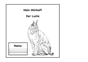 Vorschau - Mal- und Bastelvorlagen - Luchs Miniheft, Merkheft, 1. Klasse Sachunterricht - Seite 1