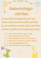Vorschau - Spiele - Geburtstagswürfeln - Anleitung und Klassenaushang - Seite 2