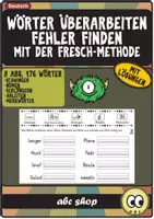 Vorschau - Arbeitsblätter - Wörter überarbeiten, Fehler finden mit der Fresch-Methode (Ableiten, Verlängern, Merkwörter usw.) - Deckblatt