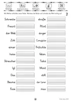 Vorschau - Arbeitsblätter - Wörter überarbeiten, Fehler finden mit der Fresch-Methode (Ableiten, Verlängern, Merkwörter usw.) - Seite 3