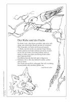 Vorschau - Text - Der Rabe und der Fuchs - Fabel von Martin Luther mit Stundenbild - Seite 2