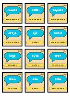 Vorschau - Spiele - Tablero + tarjetas deletrear Spanisch buchstabieren - Seite 2
