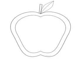 Vorschau - Mal- und Bastelvorlagen - Kunstunterricht Apfel (Fensterbild, Ausmalbild) Herbst - Seite 2