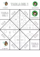 Vista previa - Manualidades / Dibujos para colorear - Comecocos matemático (multiplicaciones y cálculo mental) - página 1