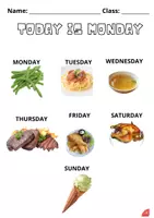 Vorschau - Klassenarbeiten - Today is Monday Aktivitäten - Seite 1