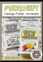 Vorschau - Merkblätter - HÄUFIGE FEHLER VERMEIDEN - Merkheft / Faltheft (für den Deutschunterricht) - Deckblatt