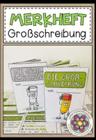 Vorschau - Merkblätter - DIE GROßSCHREIBUNG - Merkheft / Faltheft (für den Deutschunterricht) - Deckblatt