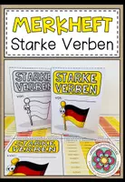 Vorschau - Merkblätter - UNREGELMÄßIGE VERBEN (Starke Verben) - Merkheft / Faltheft (für den Deutschunterricht) - Deckblatt