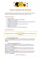 Aperçu - Apprentissages en autonomie - Cartes Montessori - Animaux de la ferme - Avec fond - Page 1