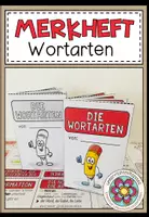 Vorschau - Merkblätter - DIE WORTARTEN - Merkheft / Faltheft (für den Deutschunterricht) - Deckblatt